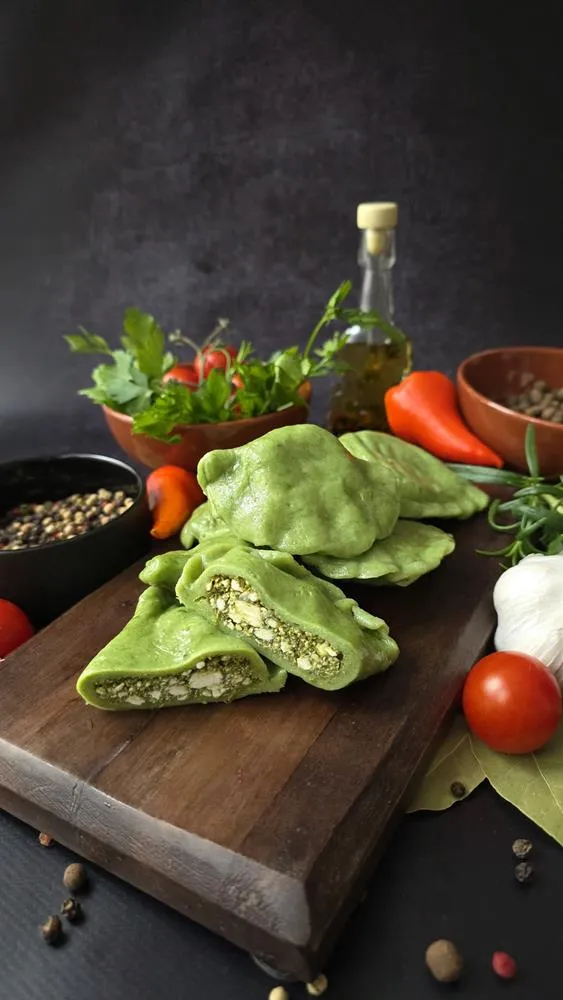 Pierogi ze szpinakiem